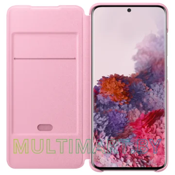 Чехол Samsung Smart LED View Cover Galaxy S20 (розовый) картинка 3